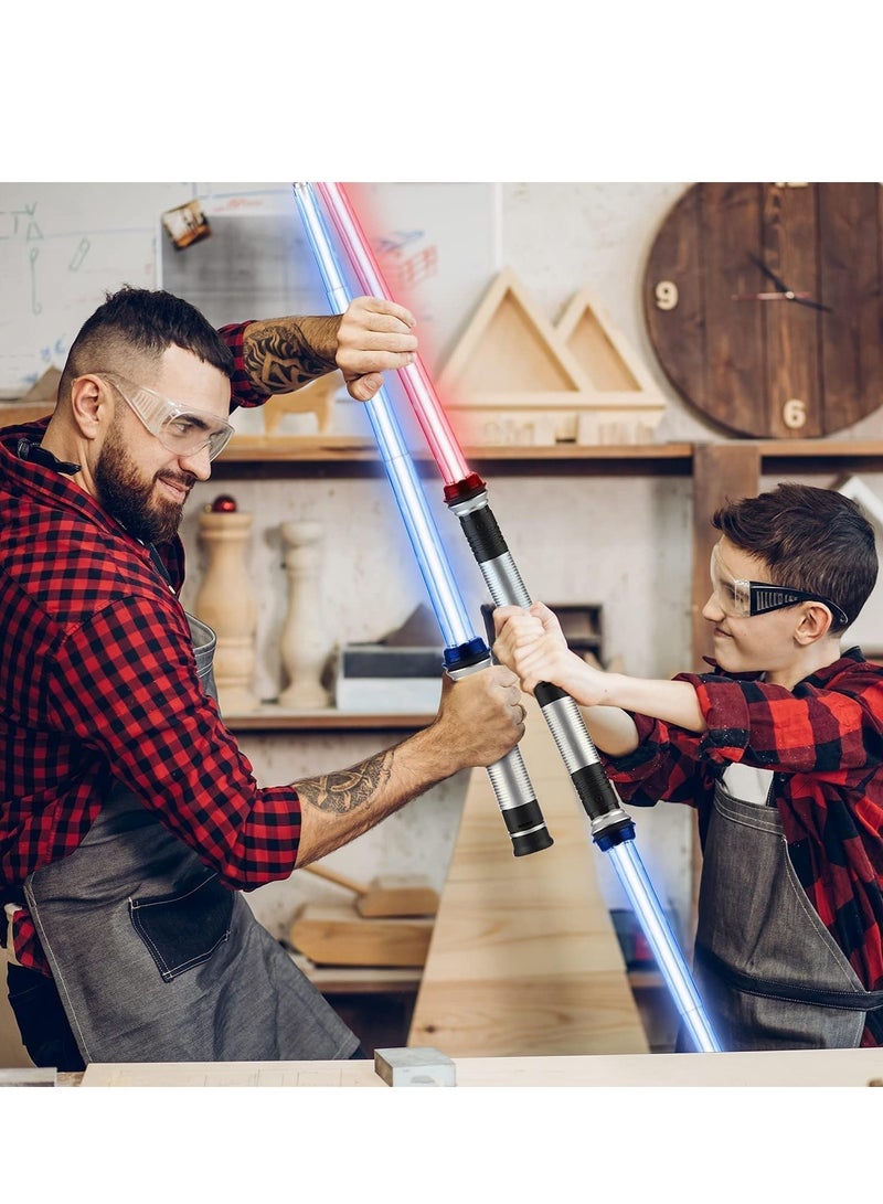 SYOSI Lightsaber Kids   LED Light Up Saber with Sound Retractable 7 Colors Light Saber Sword for Boys Kids Party Favors   2 Pack - Image 2