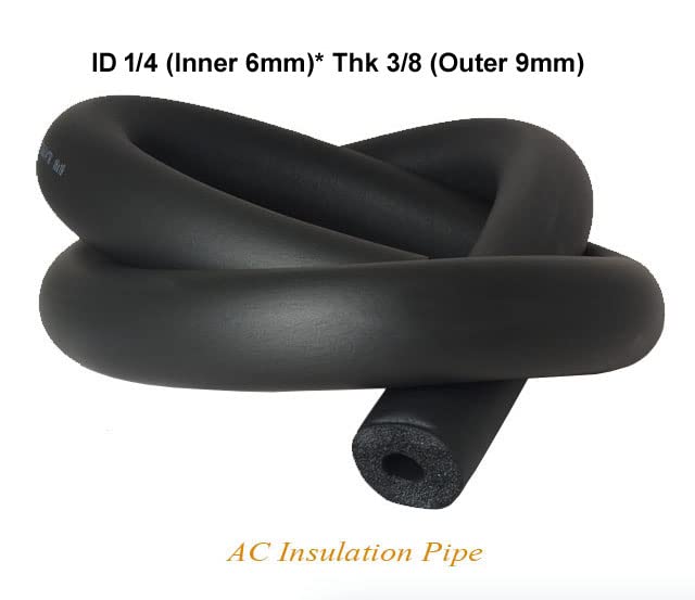Marshland MARSHLAND 14 ID X 38 THK Foam Heat Insulated Tube for Air Conditioner Ac Pipe Ac Tube Foam Rubber Tube 59 Feet Insulation Pipe Cover 06 mm Inner Diameter X 09 mm Thickness Pack of 5  - Image 2