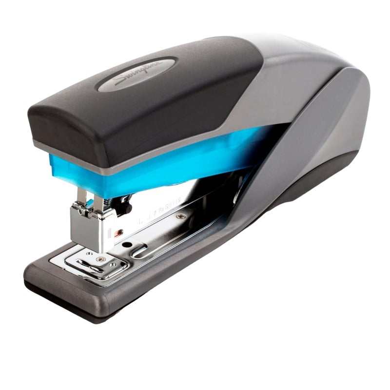 Swingline Stapler, 25 Sheet Capacity, Optima 25, Jam Free, Reduced Effort, Soft Grip, Blue and Gray (66404) - Image 1