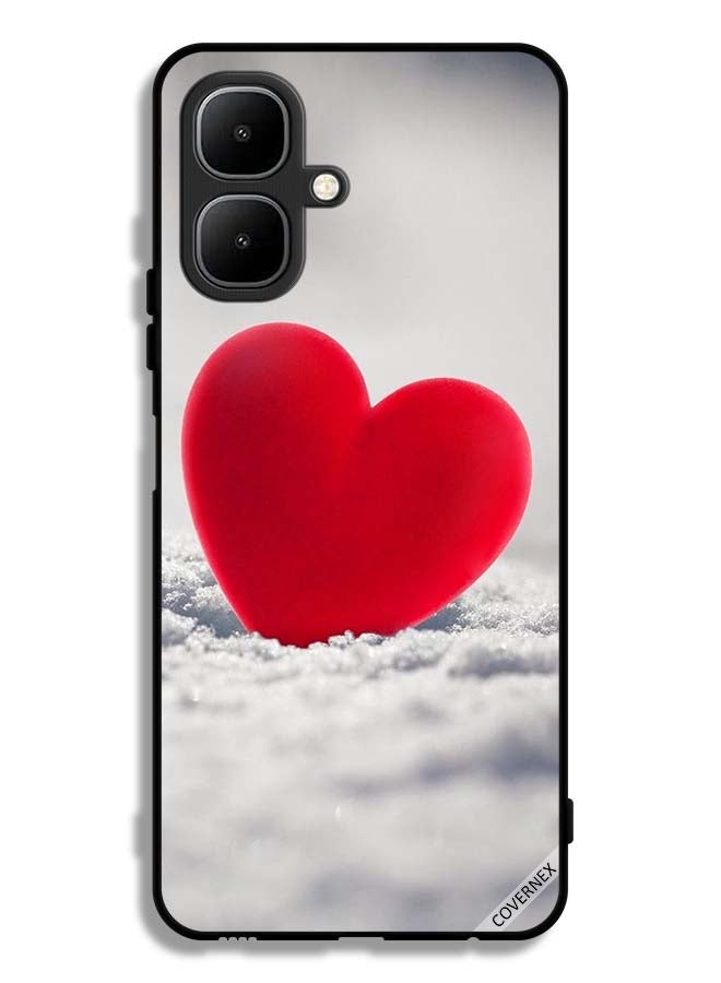 Covernex Tecno Pop 10 Protective Case Cover Lovely Red Heart