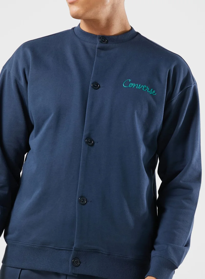 CONVERSE Chain Stitch Elevated Cardigan