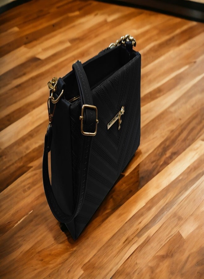 حقائب كتف وحقائب يد للبنات من فينساج (أسود) - Image 5