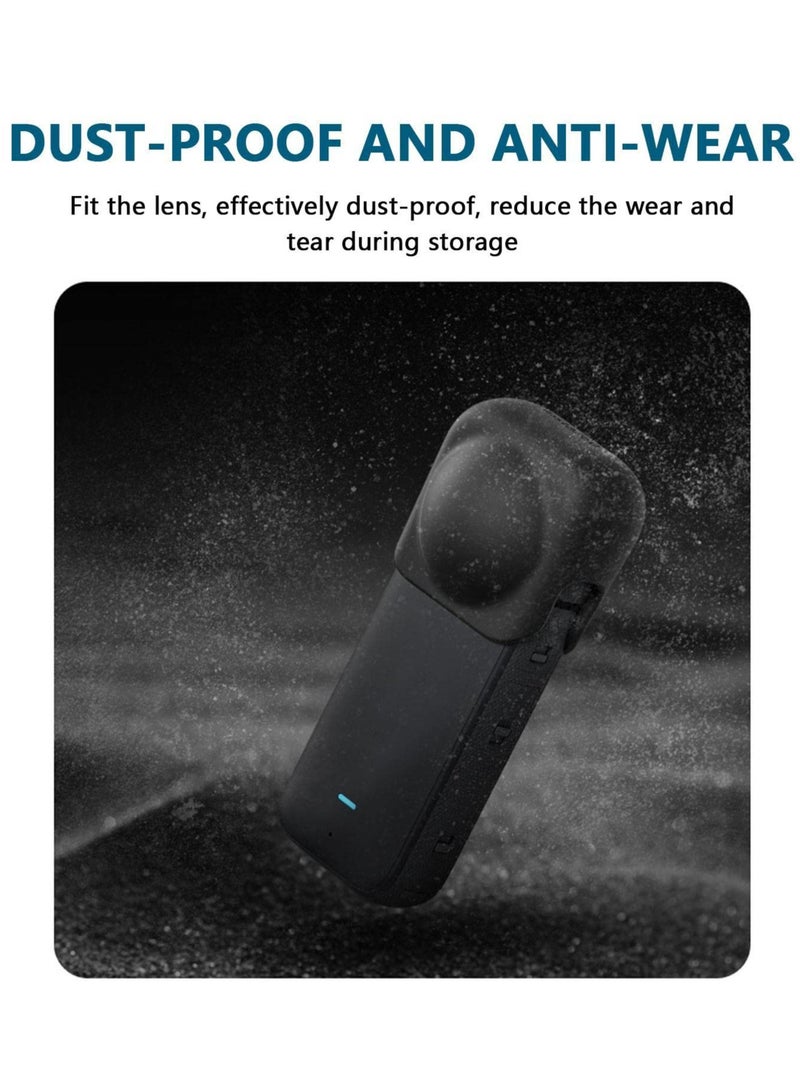 Silicone Lens Cap Protector for Insta360 X3 | Dust-Proof Replacement Cover for Action Camera | Compatible Lens Guard Accessories - Image 4