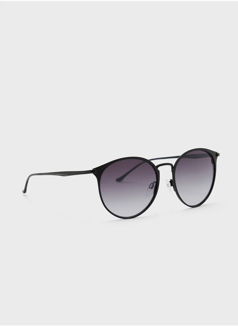 Donna Karan Round Sunglasses