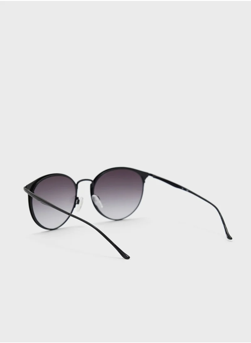 Donna Karan Round Sunglasses