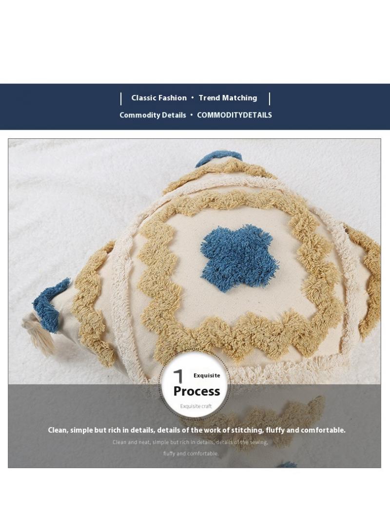 Bluejw Cushion Cover 30x50cm Handcrafted Throw Pillow Cover Boho Decor Cushion Tassel Decorative Pillowcase Woven Throw Tufted for Home Bohemian Decor - Image 3