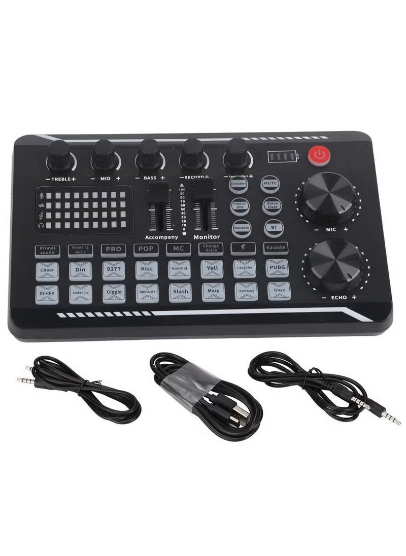 MIGOFAST F998 Sound Card Professional USB Audio Card Adapter  Volume Adjustable High Quality Live Stream Sound Card for Clear Audio Noise Reduction and Real Time Control  Ideal for Streaming Gaming and Recording  - Image 1