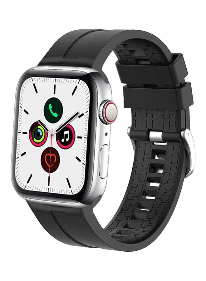 Perfii Replacement Band For Apple Watch Series 5/4/3/2/1 40/38mm Black - Image 2