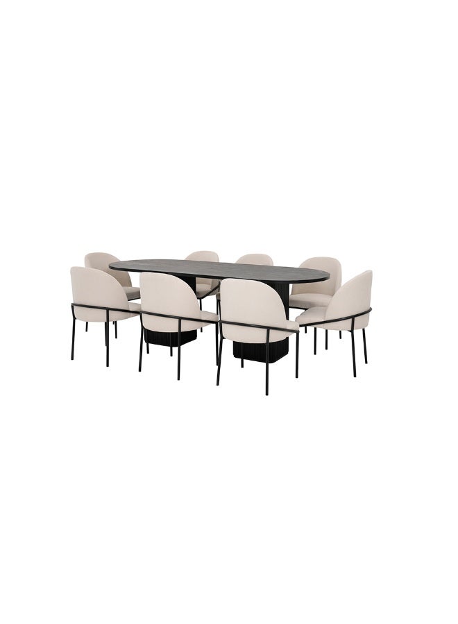 ROYAL FURNITURE Tambour Dining Set 8-Seater  - Image 5