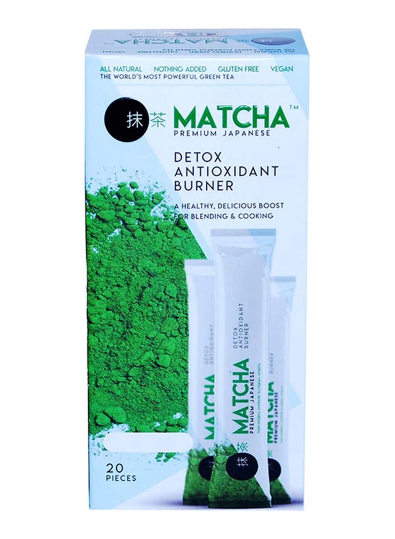 ماتشا مسحوق شاي الديتوكس الياباني الأصلي، حارق الدهون المضاد للأكسدة - Image 2