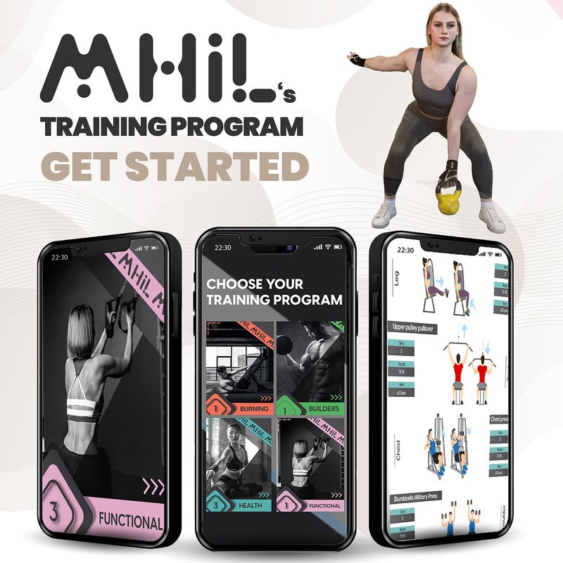 MhIL Workout Gloves for Women â€“ Breathable Gym Gloves for Women with Palm Protection and Enhanced Grip â€“ Padded Weight Lifting Glove for Womens with Wrist Wraps Support Weightlifting Exercise Cycling - Image 5