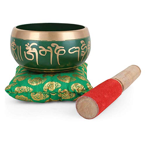 Zap Impex Tibetan Singing Bowl Set (4 Inch) with Mallet & Cushion – Meditation Sound Healing Bowl for Yoga, Mindfulness & Relaxation – Handmade Gift Set - Image 3