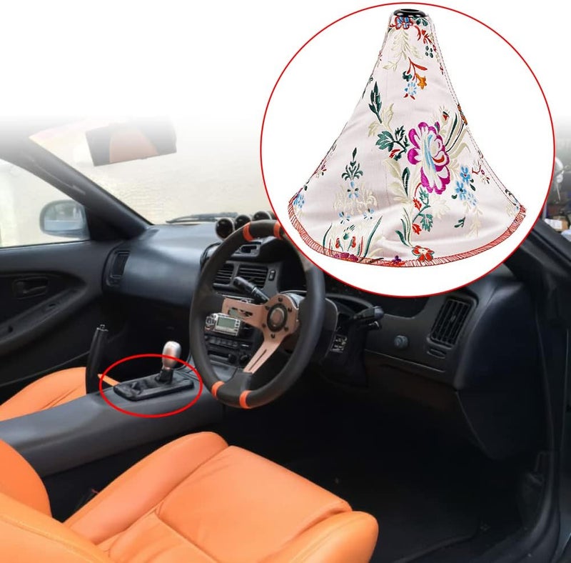 cheekyglo Car Shift Kno Dust Cover, Universal Chinese Style Ger Shifter Kno Dust Cover Mnul/utomtic Shift oot Cover uto Interior ccessories,Pink-Pink - Image 3