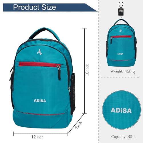 ADISA Casual Backpack School College Bag Pack (BP060-GRN) Green - Image 3