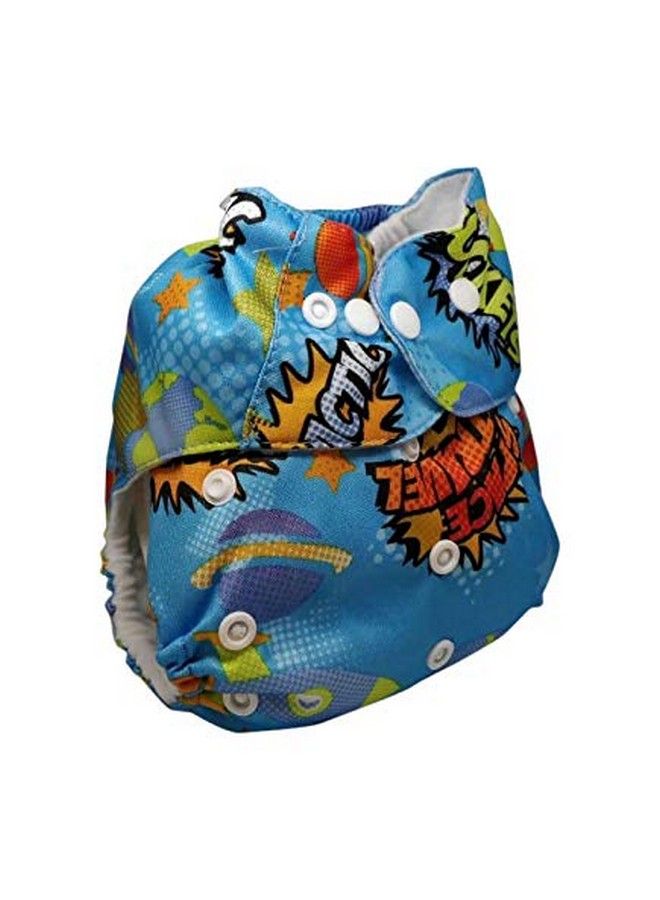 Mummamia Baby Reusable Pocket Cloth Diaper With 2 Microfiber 4Layer Inserts Free Size Space - Image 4