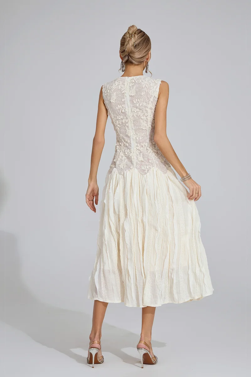 Catchall  Heulwen Patterned Midi Dress for Women | Best Price UAE