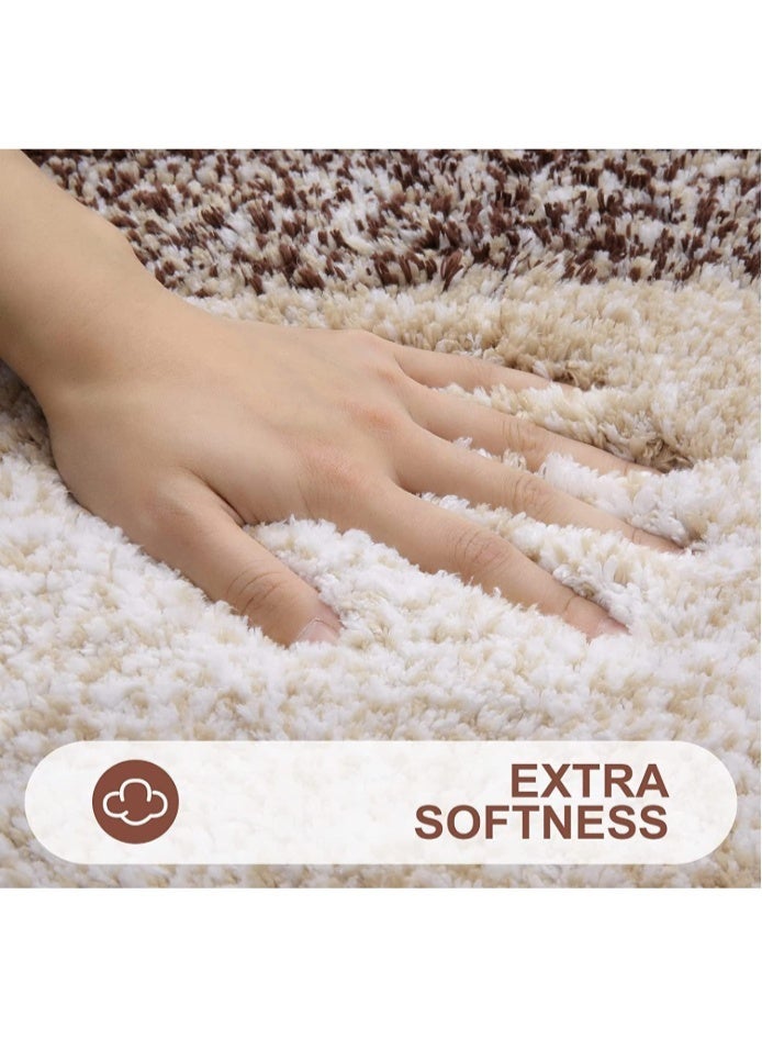 Luxury Gradient Brown Bathroom Rug: Ultra-soft, absorbent microfiber bathroom rug with non-slip plush, available in multiple sizes (60x40 cm / 23.62 inches x 15.74 inches), machine washable and dryable. - Image 4