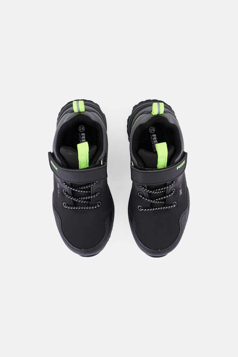 RBX Kids Boy Velcro Closure Shoes, Black - Image 3