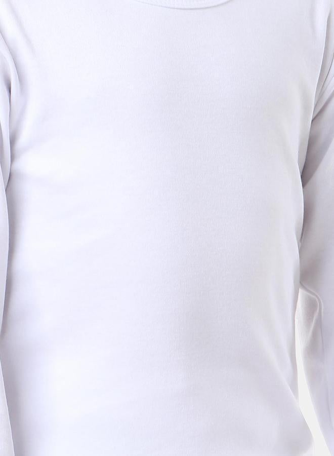 kady Boys Long Sleeve Top Solid White Underwear  kt122-white-2 - Image 4