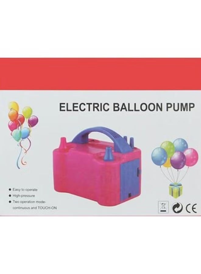 TIGER Electric Balloon Air Pump – Fast Balloon Inflator Machine for Parties & Events – High-Power Portable Air Blower with Dual Nozzles – Easy to Use, Lightweight, Durable Electric Pump for Quick Balloon Decoration – Pink/Blue Party Balloon Pump - Image 5