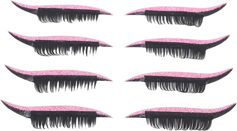 Eyelash Stickers for Hooded & Round Eyes – Comfortable Lightweight Adhesive Eyeshadow Patches, 4 Pairs PE Material (), Fit for -Day Wear & Smudge- Makeup - Image 4