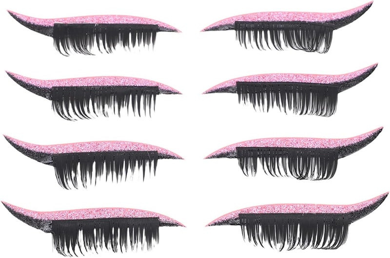 Eyelash Stickers for Hooded & Round Eyes – Comfortable Lightweight Adhesive Eyeshadow Patches, 4 Pairs PE Material (), Fit for -Day Wear & Smudge- Makeup - Image 1