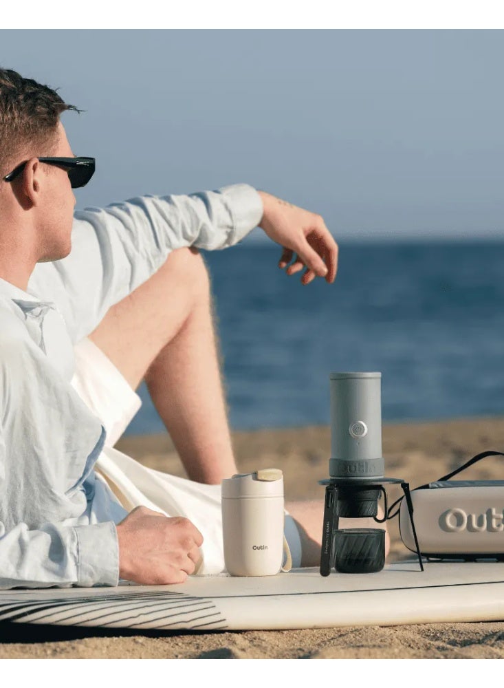 OutIn Mino Portable Electric Espresso Machine (Canyon Green) - Image 2