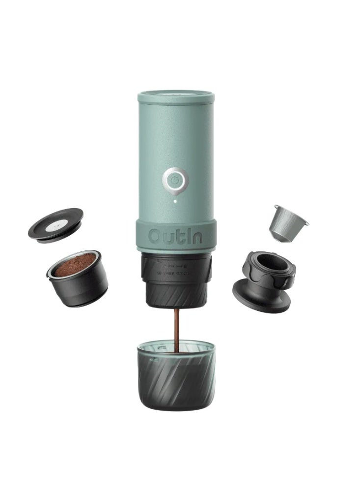 OutIn Mino Portable Electric Espresso Machine (Canyon Green) - Image 1