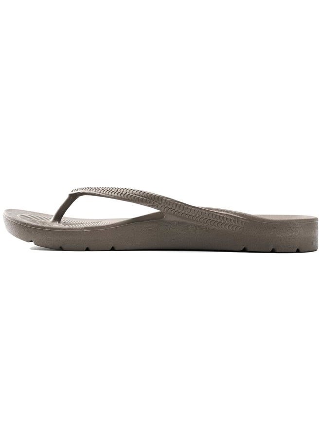 GETOEU Flip Flops for Women and Men with Arch Support Comfortable Recovery Slide Sandals Slip Resistant Shower Shoes Walking Thong Sandals Lightweight and Soft Footbed Slides Flip Flops, Brown, 8 - Image 4