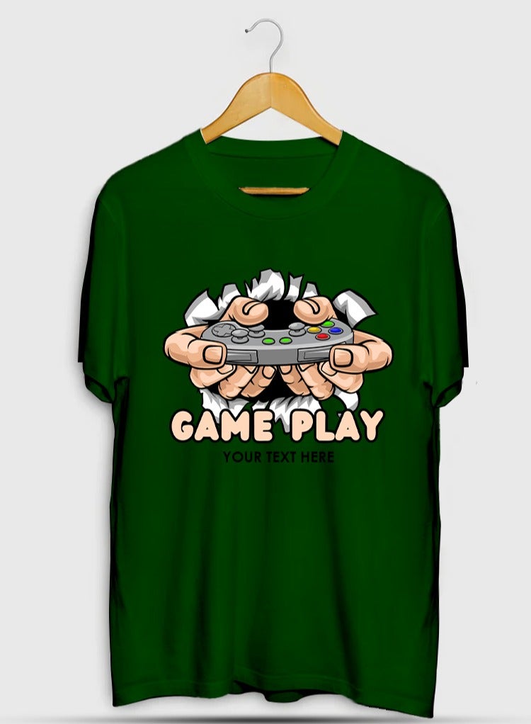 SHOP NEW ARRIVALS GAME ON GRIP AND PLAY GAMEPLAY GRAPHIC T-SHIRT Motivational Quote Graphic Tee for Men Women Inspirational Success Mindset Gift Unisex Comfortable Cotton - Image 1