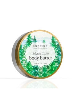 Deep Steep Holiday Body Butter 7oz Balsam Cedar