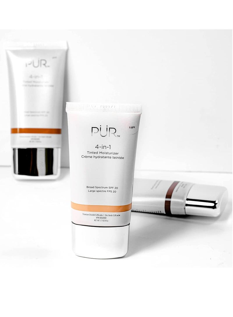 Pur PÜR Beauty 4-in-1 Tinted Moisturizer With SPF 20 - Hydrating Face Moisturizer, Primer, & Foundation With Shea Butter, Aloe Vera & Vitamin B3 - Vegan Friendly - Free of Paraben, Gluten & BPA - Image 2