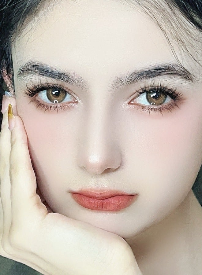 سيدة جديدة عدسات لاصقة ملونة بنية من فريش ليدي للاستخدام السنوي - Image 3