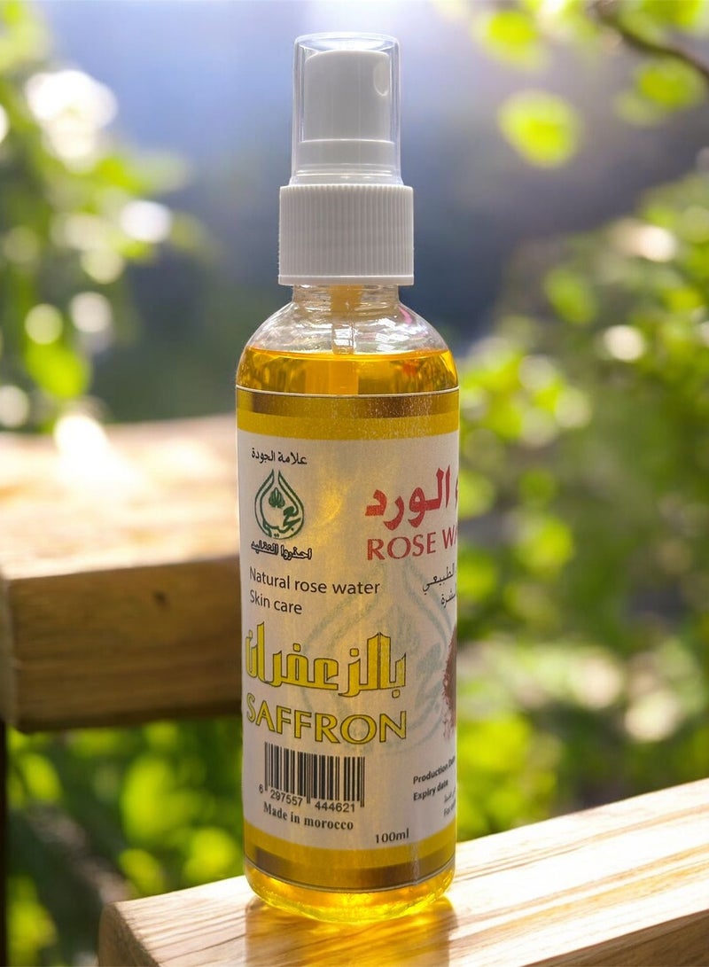 OGAILI Organic Rose Water with Saffron Facial Toner - 250ml - Skin Brightening Face Toner, Gently Removes Impurities - Best for Skin Care - Image 2
