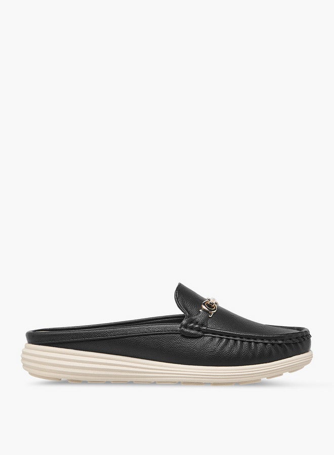 Flora Bella By Shoexpress Metal Accent Slip-On Mules  - Image 3