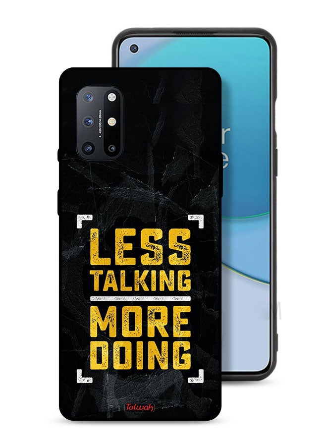 Tolwak OnePlus 8T 5G Protective Case Cover Less Talking More Doing - Image 1