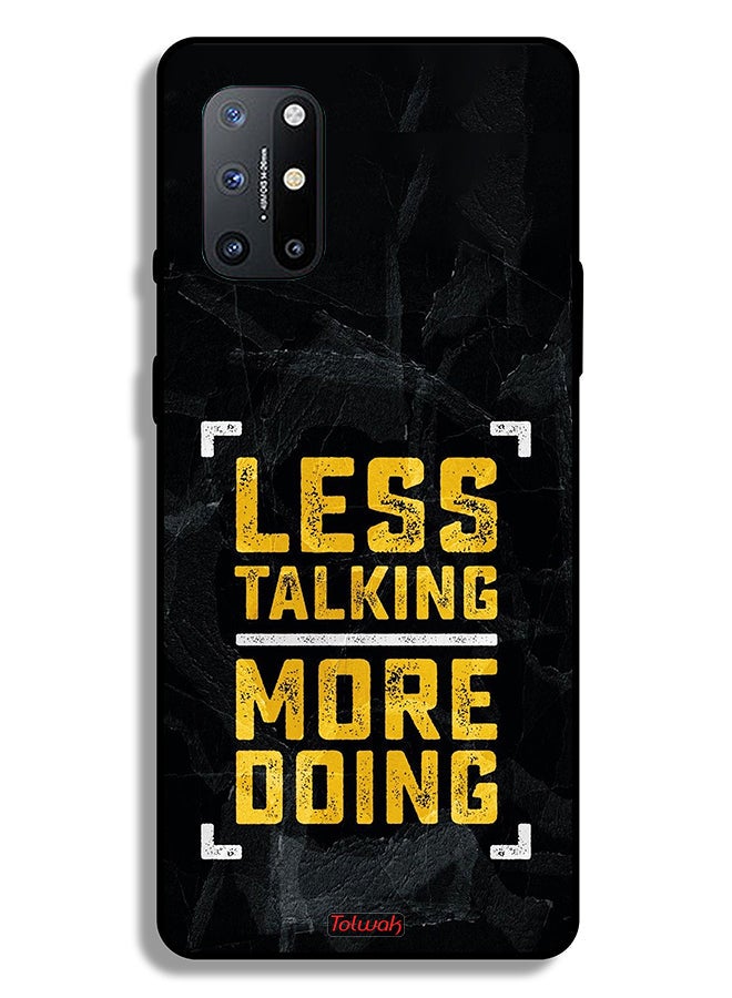 Tolwak OnePlus 8T 5G Protective Case Cover Less Talking More Doing - Image 2