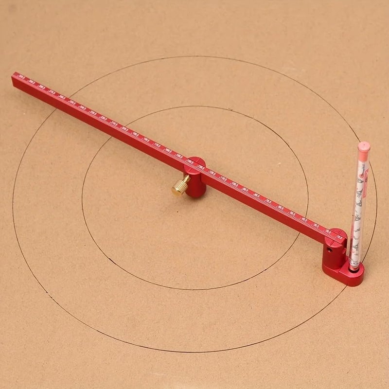 JCFANTS 550mm Circle Compass, Large Woodworking Compass Scriber, Drawing Tool (Red) - Image 3