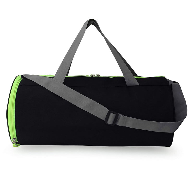 SFANE Gym Bags for Men with Separate Shoe Compartment Sports Gym Bag for Women Duffle Bags for Gym, Duffel Bags Sports Bag - Green & Black - Image 3