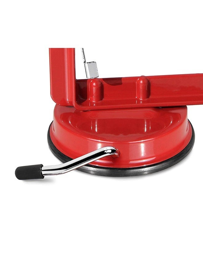 YupFun Spiral Potato Slicer Red/Silver 27x26x14centimeter - Image 3