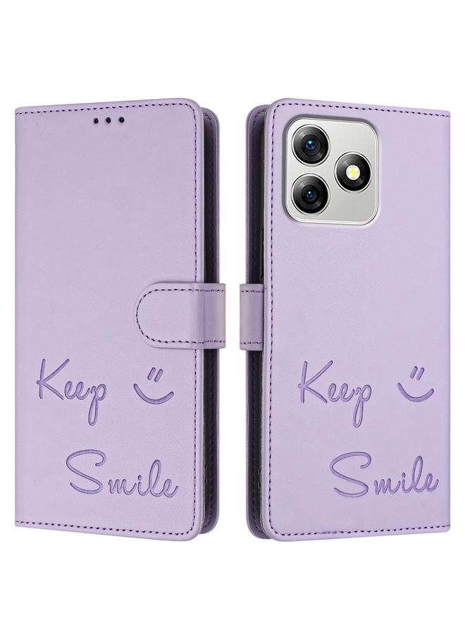 erorex Case For Ulefone Note 18 Ultra 5G Smile Embossing RFID Leather Phone Case - Image 3