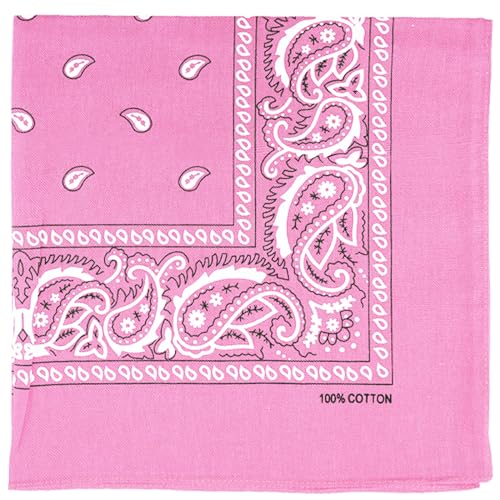 Raylarnia Bandana Multi-Purpose 100% Cotton Headbands for Women, 22 inch Paisley Cowboy Bandanas for Men - Image 1