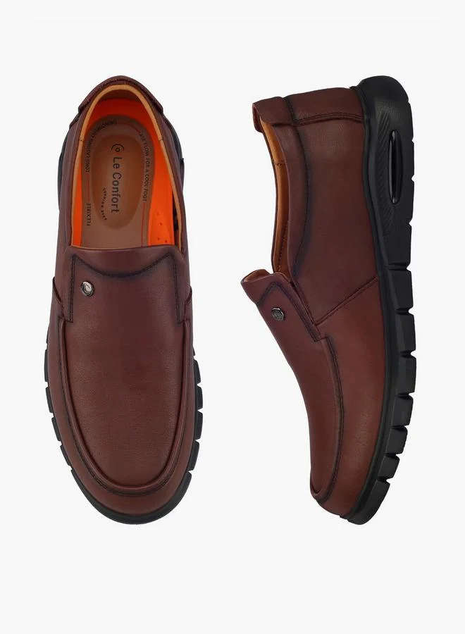 Le Confort Men Slip-On Leather Loafers