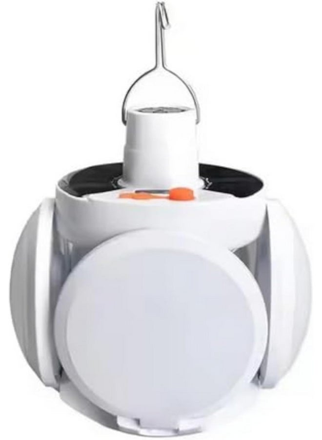 A five-sided flashlight with adjustable direction and multiple brightness settings for travel and emergencies.