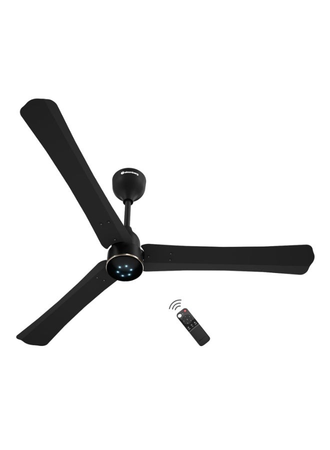 atomberg Renesa Halo Smart  1200mm BLDC Ceiling Fan with Remote | BEE 5 star | High Air Delivery | Low noise | LED Speed Indicator | Sleek Design | | 3 Year Warranty| Midnight Black - Image 1