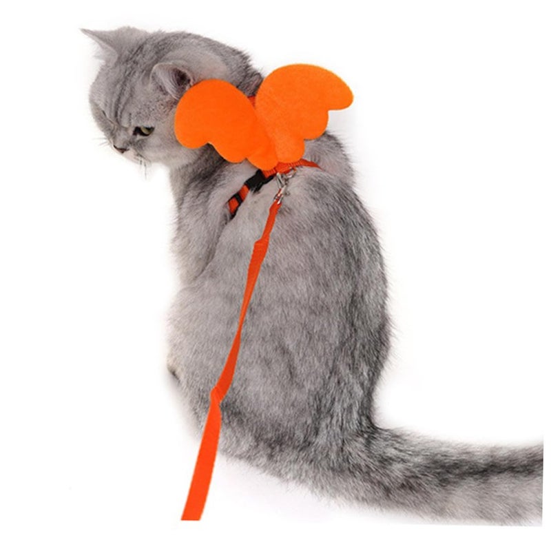Angel Shape Cat Harness Vest Lightweight Breathable Multicolor for Walking Outdoor - Image 4