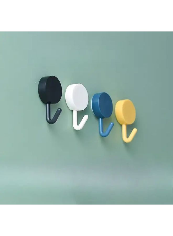 30pcs Pastel And Bold Color Adhesive Wall Hooks Damage Free Hanging Heavy Duty For Kitchen Bathroom Entryway - Image 2