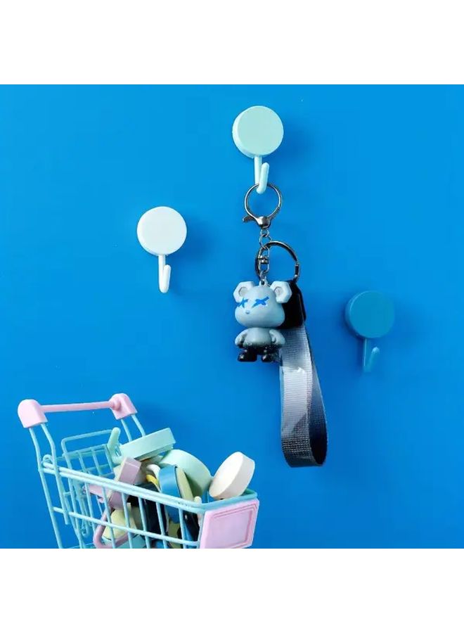 30pcs Pastel And Bold Color Adhesive Wall Hooks Damage Free Hanging Heavy Duty For Kitchen Bathroom Entryway - Image 5