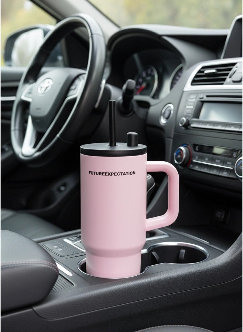 710ml Stainless Steel Vacuum Insulated Tumbler with Lid and Straw for Water, Iced Tea or Coffee, Smoothie and More 24oz - Image 3