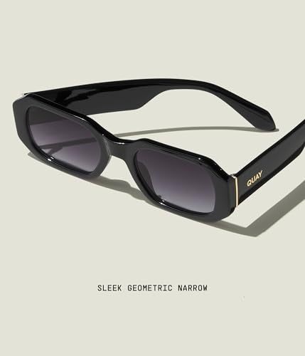 Quay - Womens Sunglasses, Square Lenses with UV Protection (Hyped Up, Black) - Image 4